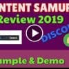 Content Samurai Review 2019 Discount Example & Demo