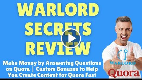 Warlord Secrets Review - How to Make Money by Answering Questions on Quora