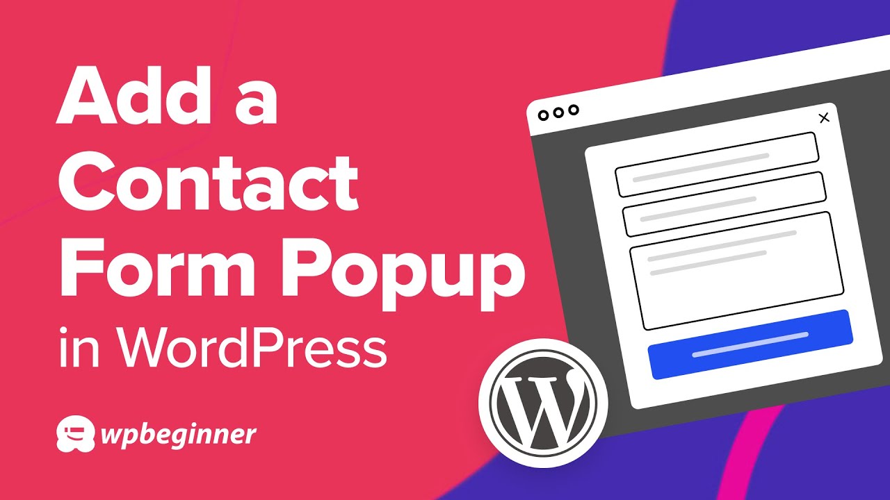 How To Add A Contact Form Popup In WordPress | Studyonboard.com